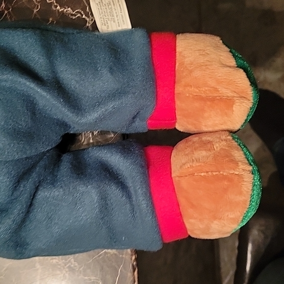 18" Gingerbread Doll Plush Overalls green clothes Santa Hat Christmas Decoration - Picture 4 of 8